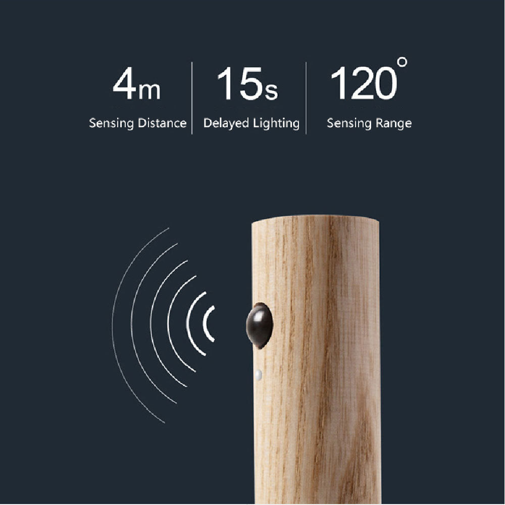 Magnetic Wood Motion Sensor Night Light